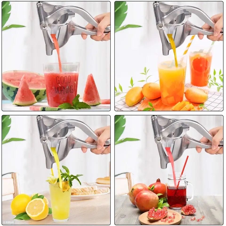 Manual Juice Squeezer, Portable Aluminum Alloy Hand Pressure Juicer, Heavy Duty Single Press Juice Squeezer, Real Stainless Steel Lemon Squeezer Manual Juice Squeezer, Portable Aluminum Alloy Hand Pressure Juicer, Heavy Duty Single Press Juice Squeezer, Real Stainless Steel Lemon Squeezer